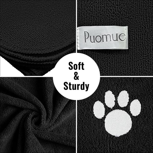 Microfiber Dog Towels for Drying Dogs, Super Absorbent and Soft Pet Towel - Image 2