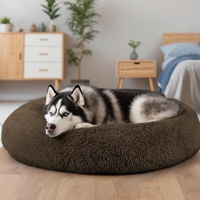 Extra Large Dog Beds, 36 Inch Human Dog Anxiety Relief Comfort Bed, - Image 5