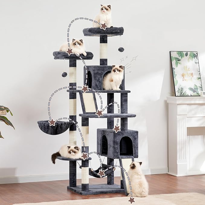 Cat Tree for Indoor Cats, Sturdy Cat Tree House - Image 7