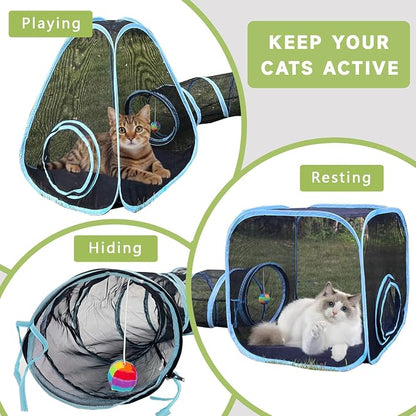 Outdoor Cat Enclosures, Cat Tunnels Tents Cubes - Image 5