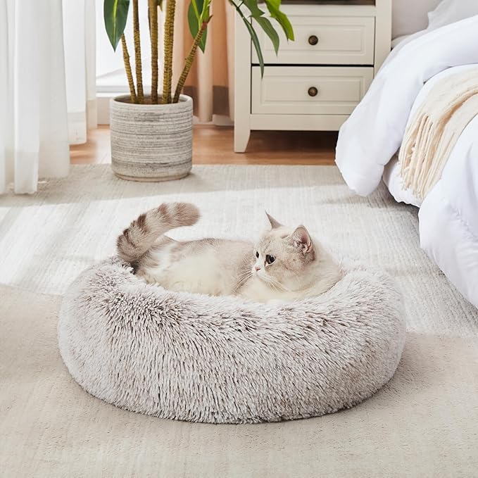 WESTERN HOME WH Calming Dog & Cat Bed, Anti-Anxiety Donut Cuddler Warming Cozy - Image 7