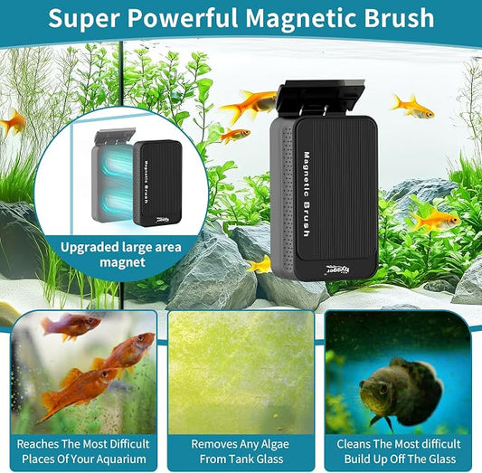 Hygger Aquarium Magnet Glass Cleaner, Magnetic Fish Tank Cleaner - Image 2