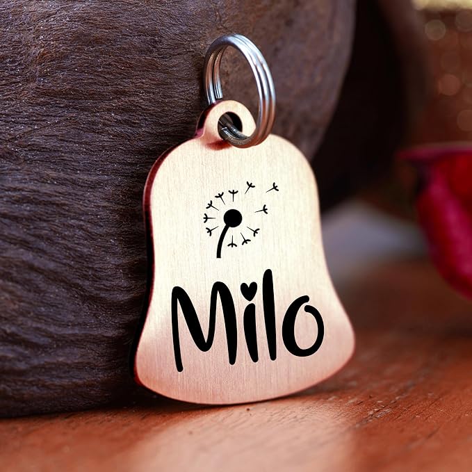 Ultra Joys Cat ID Tag Personalized Pet Tags, Durable Stainless Steel Small Pet - Image 2