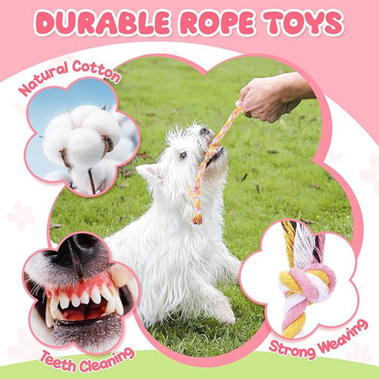 Zeaxuie Pink Puppy Toys for Teething - Image 5