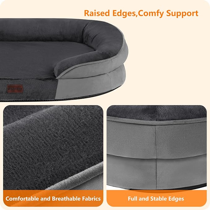 Dwanton Orthopedic Dog Bed for Medium Dogs - Image 5