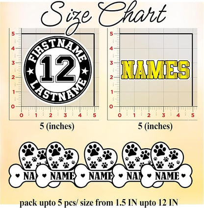 Custom Dog Paw Bone Sticker Personalized Pet Name Decal Cute Heart and Pawprint - Image 6