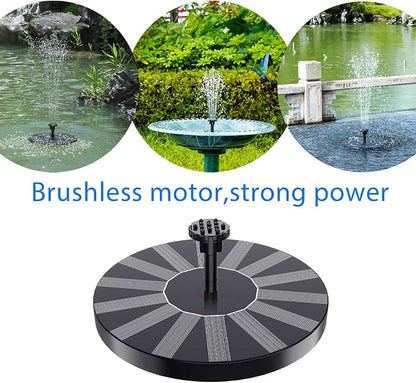 Solar Fountain, 1.5W Solar Bird Bath Fountains Pump Floating Solar Powered - Image 7