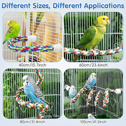 iplusmile Bird Rope Perch Swing & Climbing Toy - Image 6