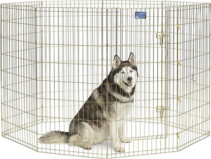 MidWest Homes for Pets Folding Metal Dog Exercise Pen, Indoor/Outdoor Playpen by MidWestHomesForPets