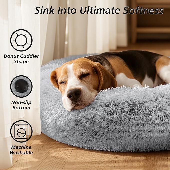 JOLLYVOGUE Calming Dog Bed for Small Dogs - Image 2