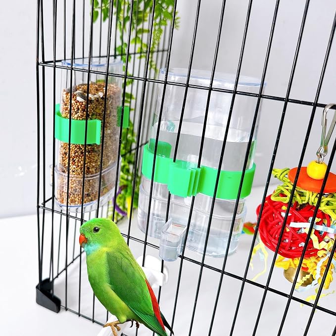 Automatic Bird Water Dispenser Parrot Water Feeder Bird Seed Food Container - Image 7
