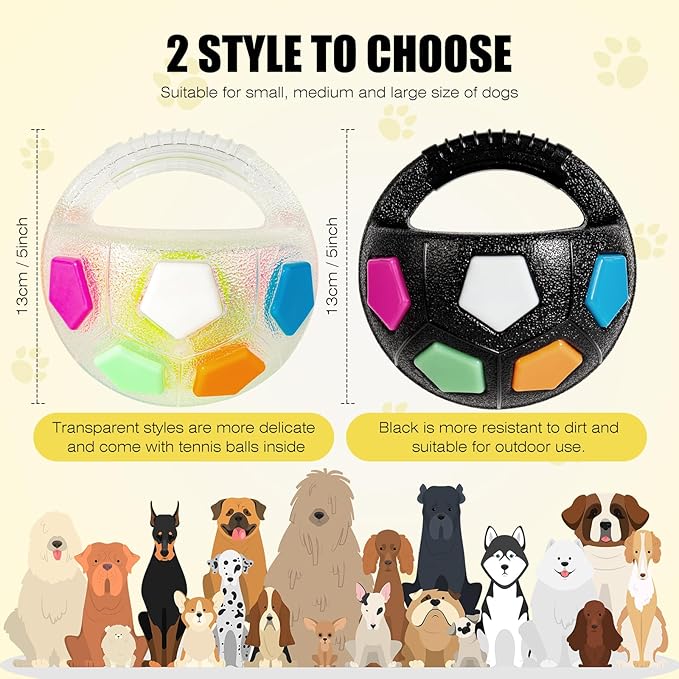Dog Toy Ball with Handle, Toss and Fetch Play, Interactive Ball - Image 6