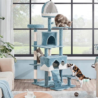 Yaheetech Cat Tree, 72.5inch Ocean-Themed Cat Tower - Image 3