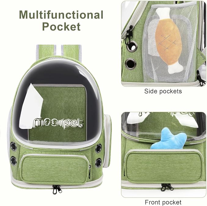 Breathable Cat Bubble Backpack Large Space Pet Carrier Backpack Expandable - Image 5