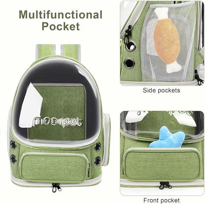 Breathable Cat Bubble Backpack Large Space Pet Carrier Backpack Expandable - Image 5