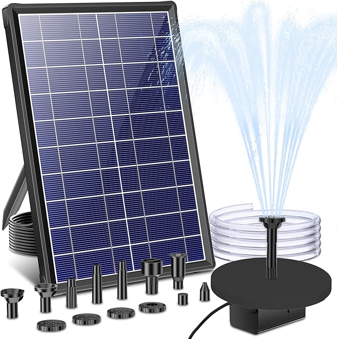 Biling 7.5W Solar Water Pump Outdoor, Solar Pond Pump Solar Fountain by biling