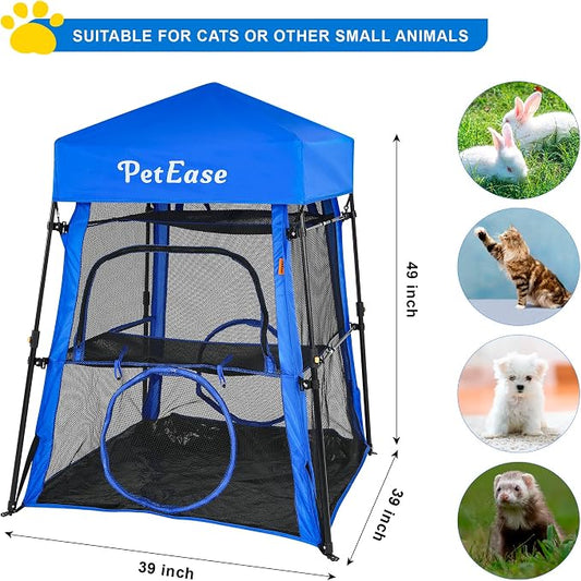 Cat Tower Tent, Outdoor Patio Cat Enclosures - Image 2