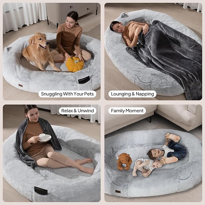 Giant Human Sized Dog Bed for Adults and Pets, Waterproof & Machine Washable - Image 6