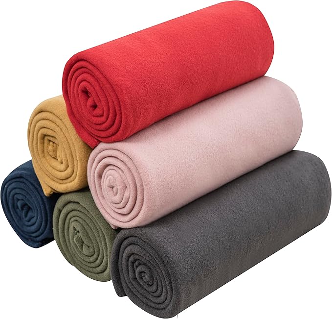 Fleece Throw Blanket Set Bulk for Travel Kids Outdoor Wedding Pet by SPEICALGLORY