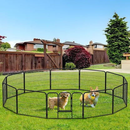 BestPet | Dog Playpen | 24 Inch, 12 Panels | Heavy Duty Metal Pet Exercise Pen - Image 2