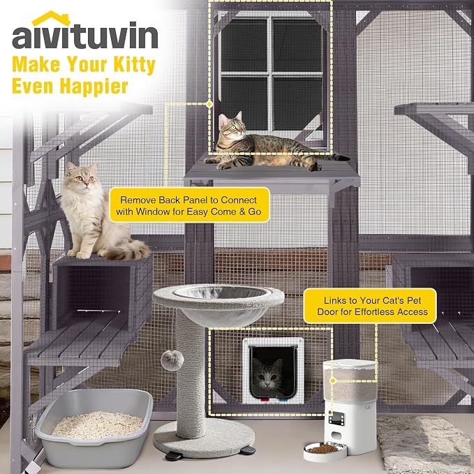 Aivituvin Catio Outdoor Cat Enclosure - Image 2
