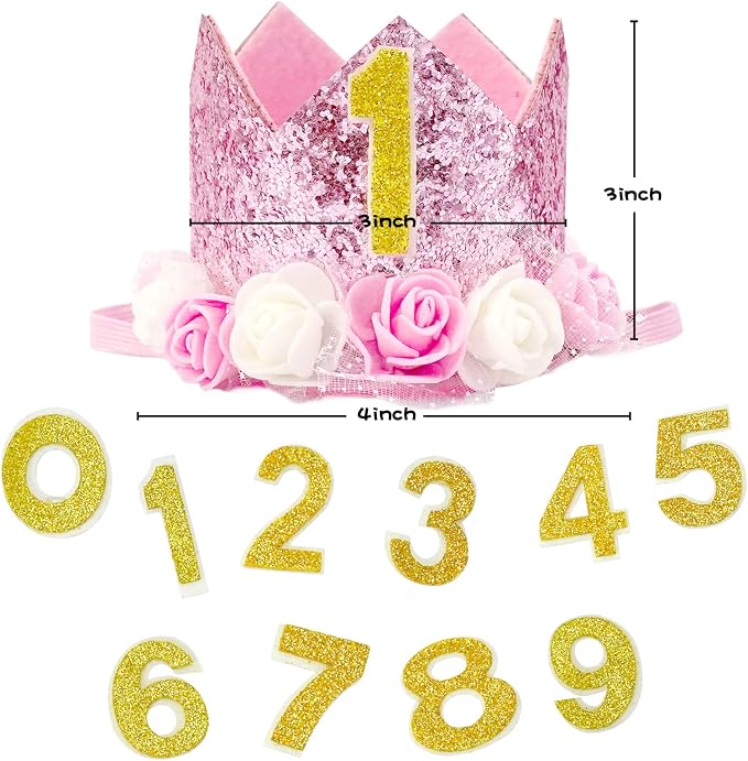Pet Crown Dog Birthday Hat Reusable Birthday Party Crown Girl Cat Doggie - Image 2