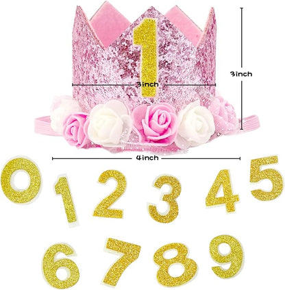Pet Crown Dog Birthday Hat Reusable Birthday Party Crown Girl Cat Doggie - Image 2
