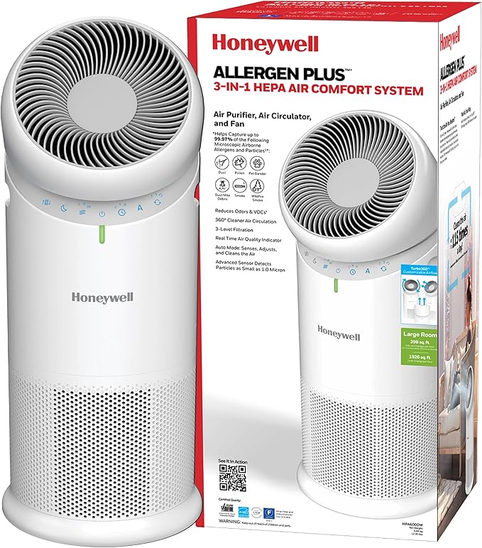 Honeywell Allergen Plus™ 3-in-1 HEPA Air Purifier by HoneywellPluggedIn