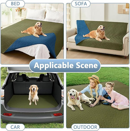 hyha Waterproof Dog Blanket, Soft Pet Bed Blankets, Waterproof Sofa Couch Cover - Image 6