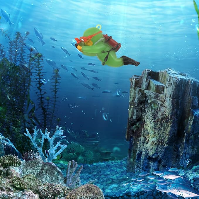 onesimcr Floating Fish Tank Decorations, Aquarium Decorations, Lovely Diver - Image 5