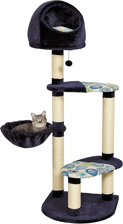 MidWest Homes for Pets Cat Tree Resort, 4-Tier Sisal Wrapped Cat Scratching Post by MidWestHomesForPets