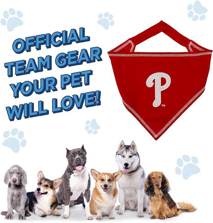 Pets First MLB Philadelphia Phillies TIE Bandana, Small/Medium. Dog Bandana - Image 6