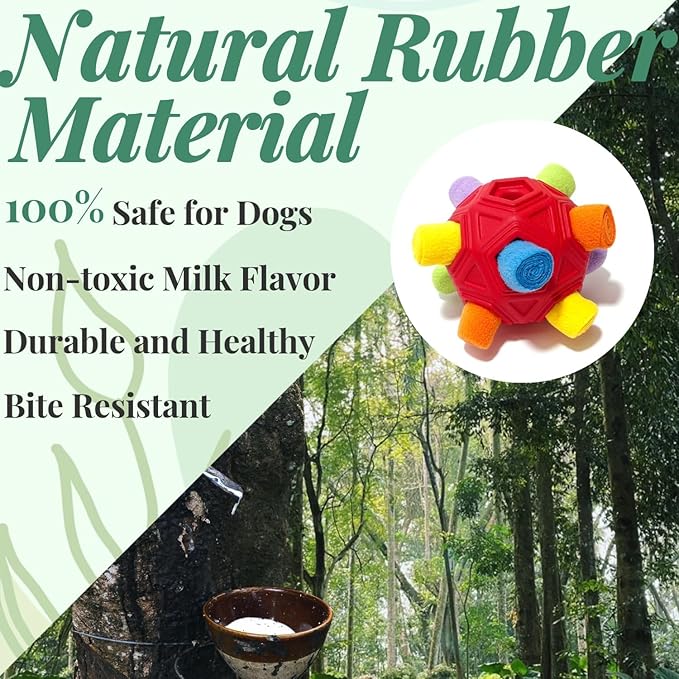 Snuffle Ball for Dog Toys Unbreakable Upgrade Ball Interactive Toy Foraging - Image 2