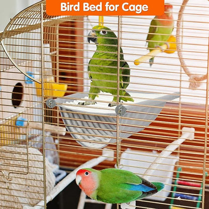BWOGUE Winter Warm Bird Nest Bed Hanging Hammock Snuggle Hut Parrot House Tent - Image 6