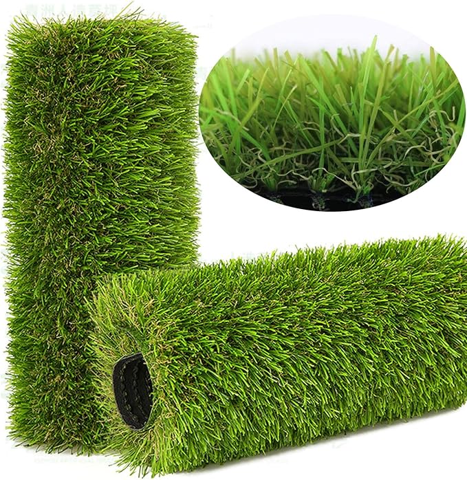 Artificial Grass Rug Outdoor Indoor 7FTX66FT Fake Grass Carpet Green Synthetic by NINXIANG