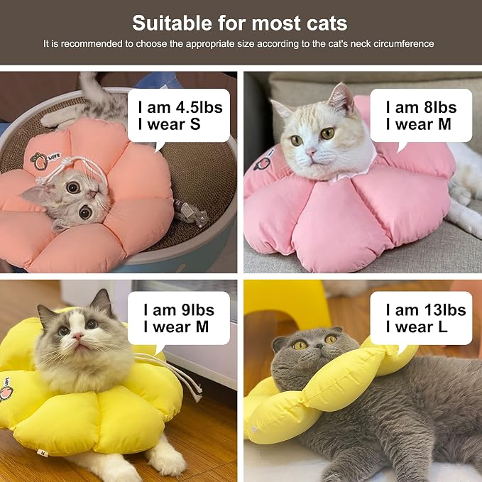 HiDREAM Cat Cone Collar, Cute Waterproof Elizabethan e Collar - Image 6
