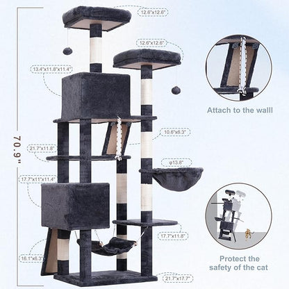 Cat Tree for Indoor Cats, Sturdy Cat Tree House - Image 6