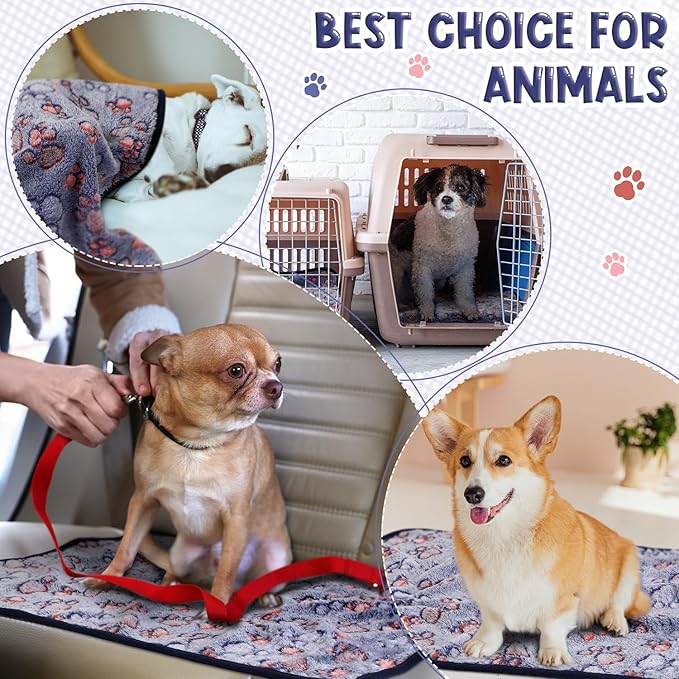 Tatuo 4 Pcs Dog Blanket for Pet Cat Blankets Indoor Puppy Teething Stuff Toys - Image 2