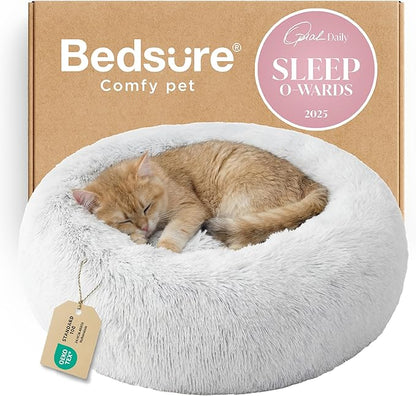 Bedsure Calming Cat Beds for Indoor Cats by BEDSURE