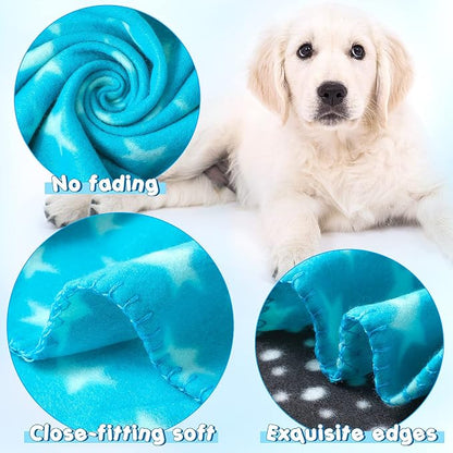 Eccliy 20 Pcs Puppy Blanket Pet Soft Fleece Dog Blankets Warm Felt Throw Sleep - Image 4
