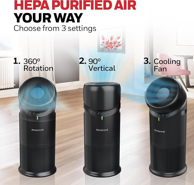Honeywell Allergen Plus™ 3-in-1 HEPA Air Purifier, Fan & Air Circulator - Image 3