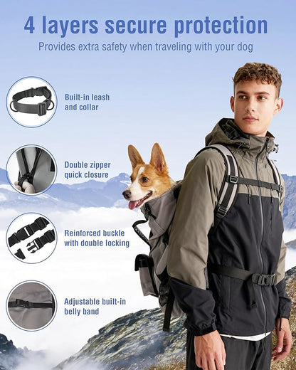 Dog Backpack for Small & Medium Dogs – 4-Layer Safety Pet Carrier - Image 3