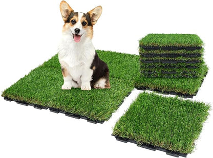 XLX TURF Interlocking Fake Grass Tiles Pad by XLXTURF