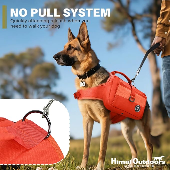 Himal Outdoors Dog Backpack & Saddle Bag, Tactical Hiking Backpack - Image 5