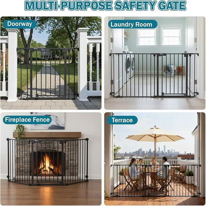 Mumeasy 80" Extra Wide Baby Gate - Image 8