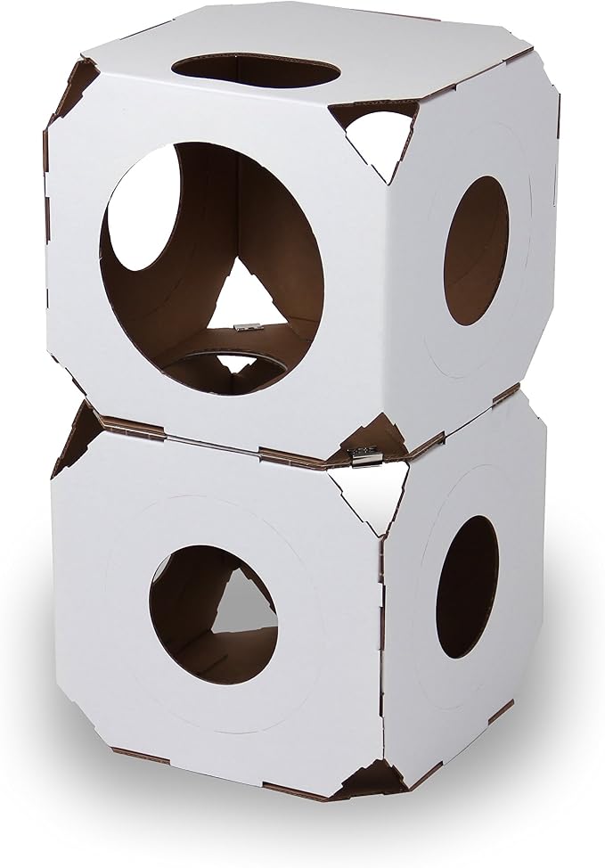 Durable, Modular Cat House Cubes/Cat Condos, Made in USA by Catty+Stacks