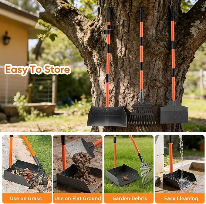Pooper Scooper, Extra Large Long Handle Dog Pooper Scooper - Image 7