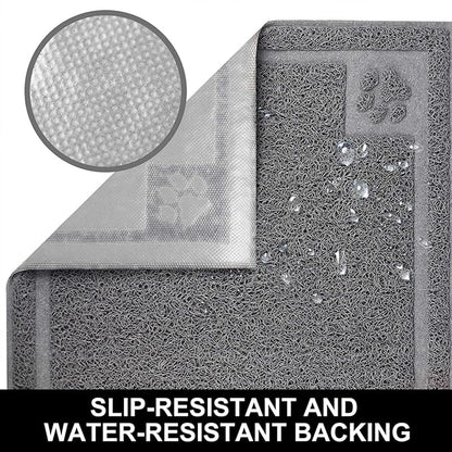 Pet Feeding Mat for Small Dogs and Cats 24" x 16" Flexible and Waterproof Dog - Image 3