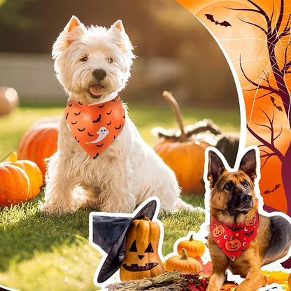 Aliceset 180 Pcs Halloween Dog Bandanas Bulk Halloween Bandana - Image 5