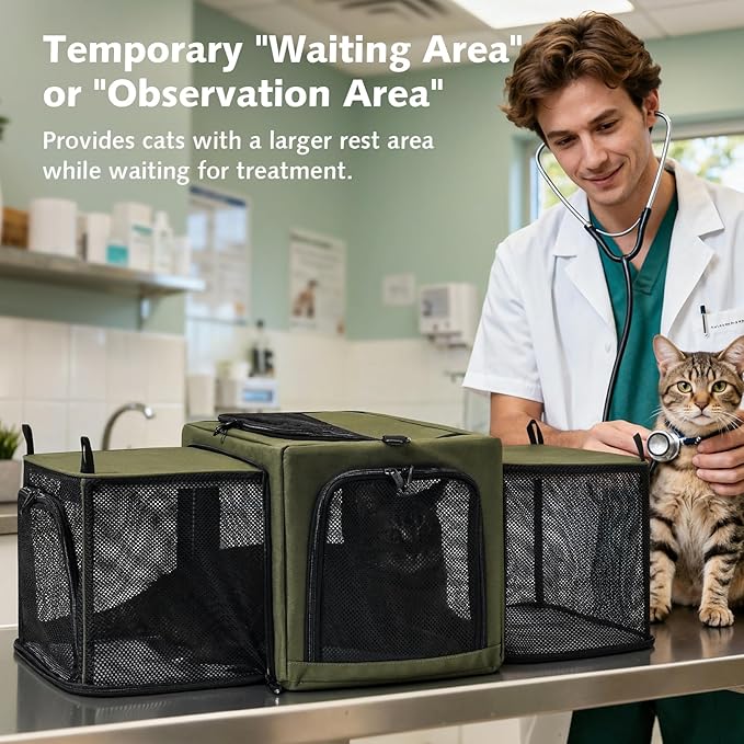 Pecute Cat Carrier Expandable, Stable Pet Carrier - Image 6